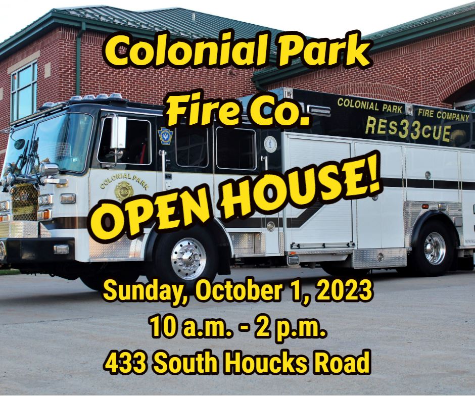 2023 Col Park Fire Co open hosue graphic