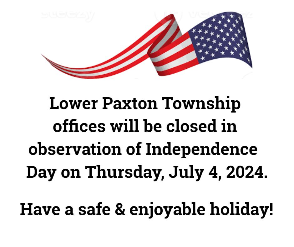 township closed for july 4 graphic