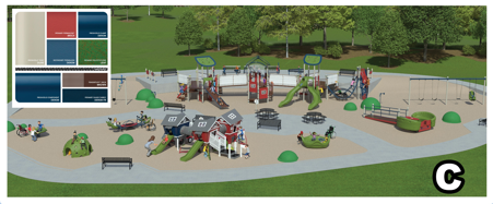 Color scheme C for Possibility Place playground