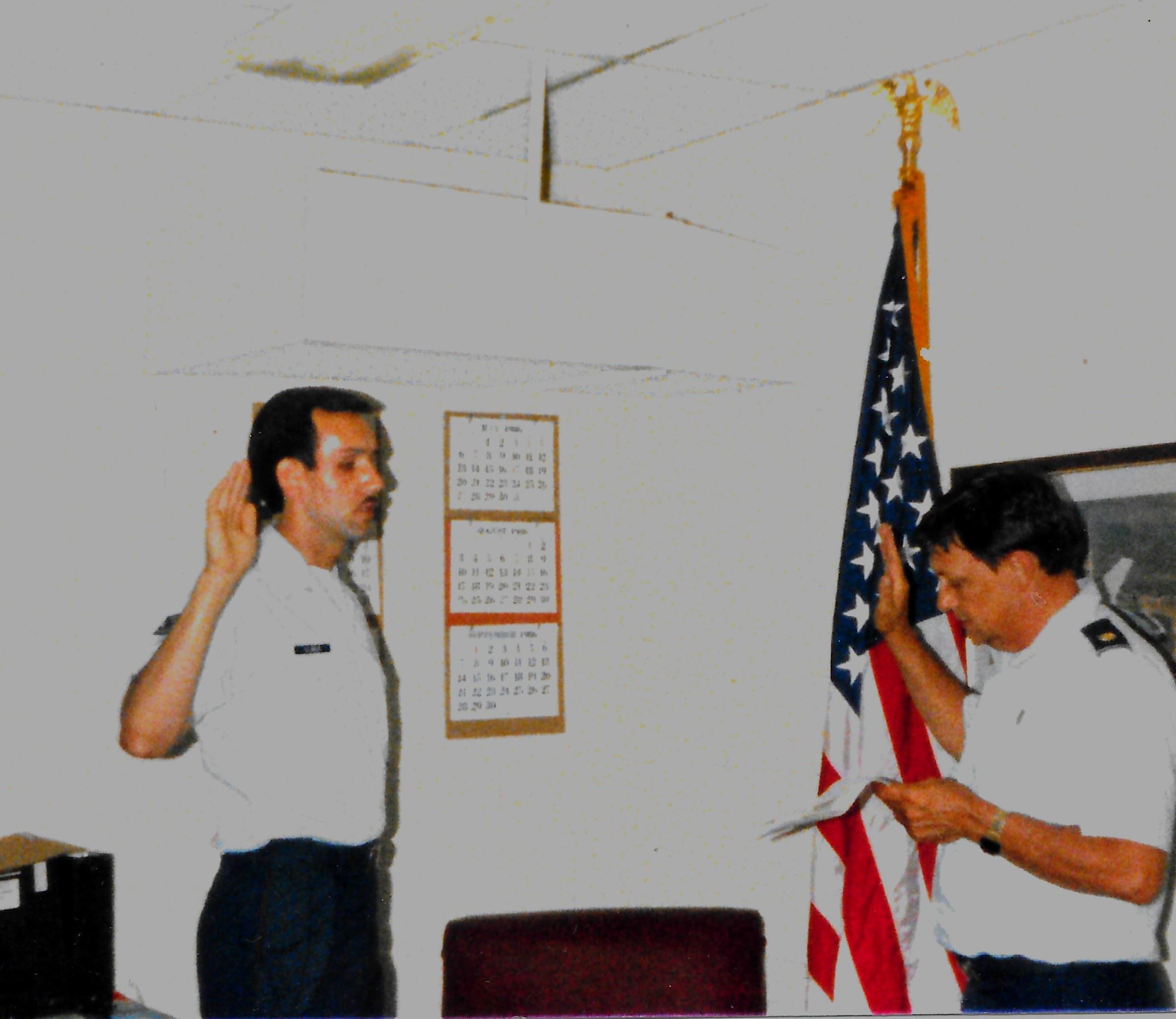 Terry Hilmer Lower Paxton staff military veteran commission oath 1986