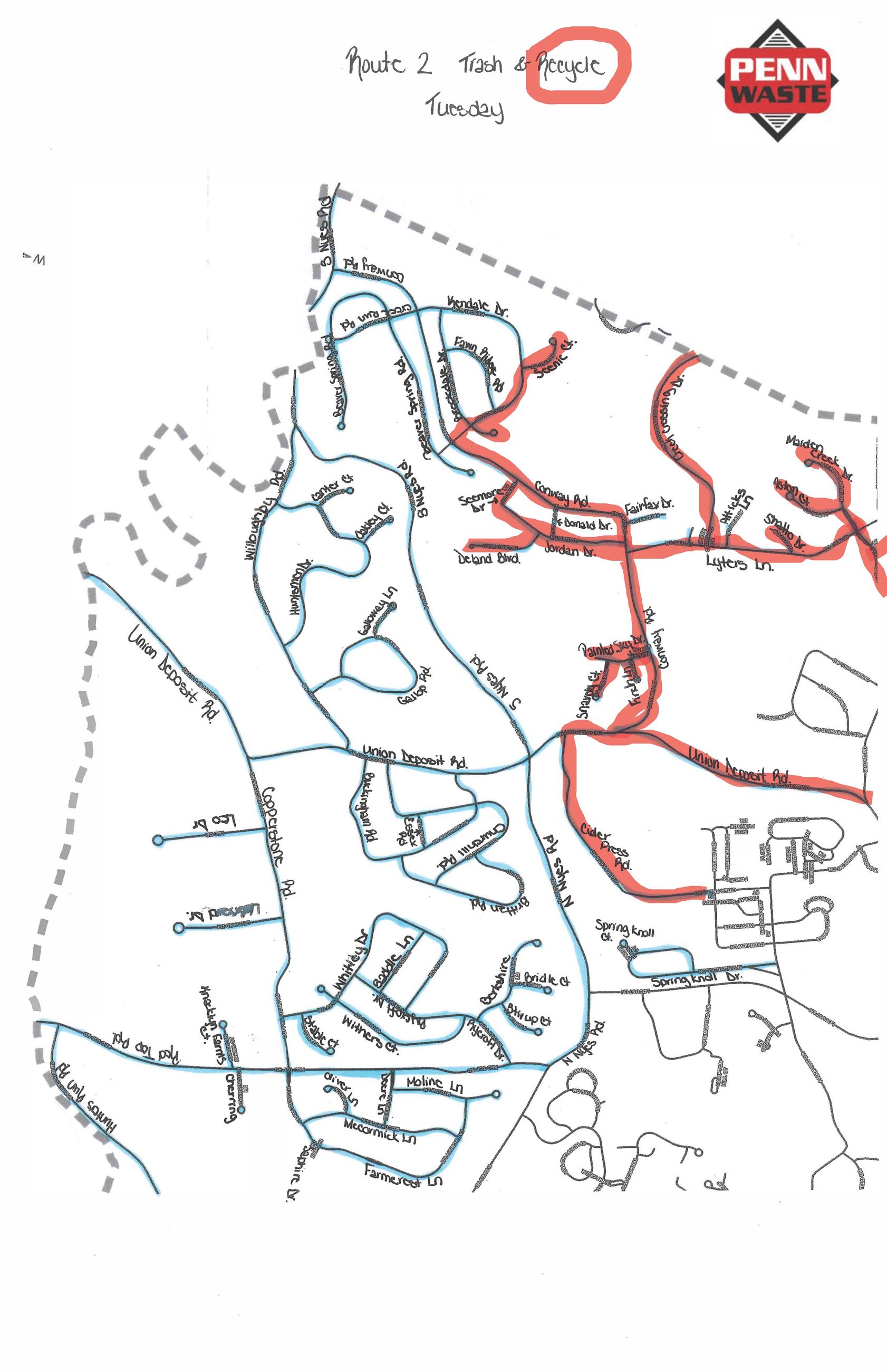 Lower Paxton Tue. Route 2 Recycle ONLY