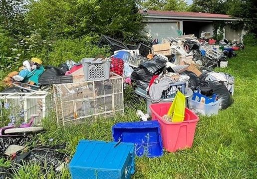 waste debris and rubbish