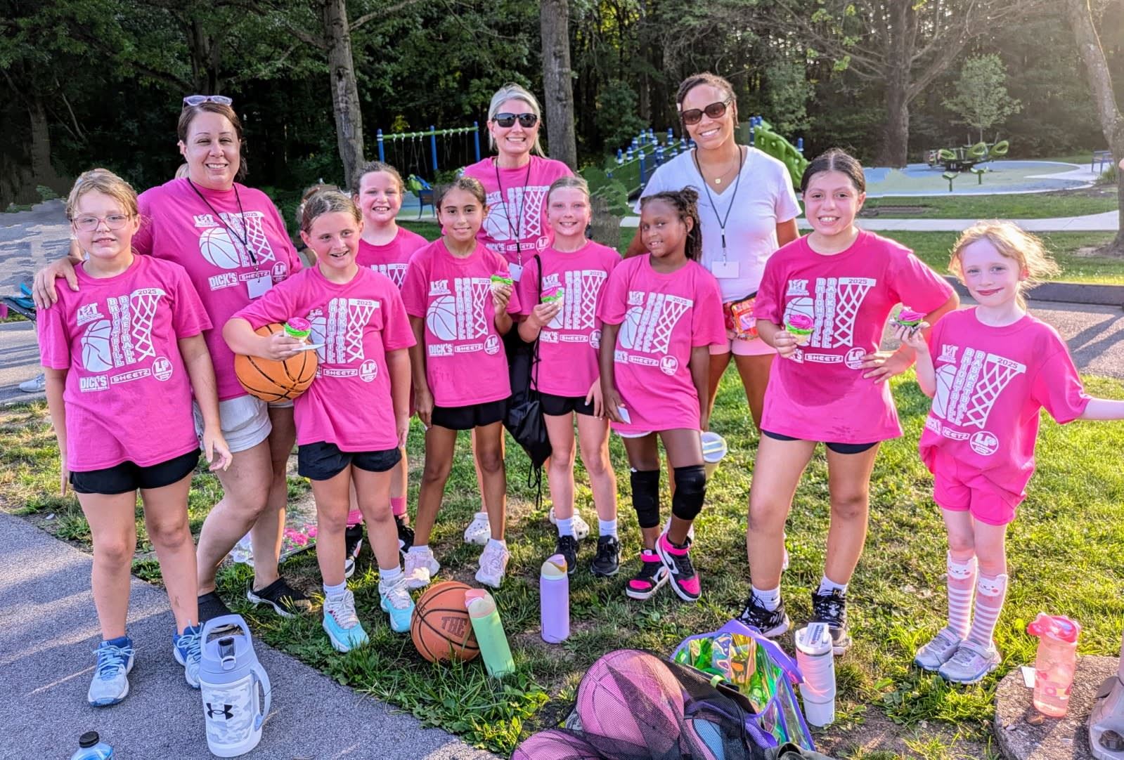 Ashley Surgeoner Team Picture PInk Flamingos