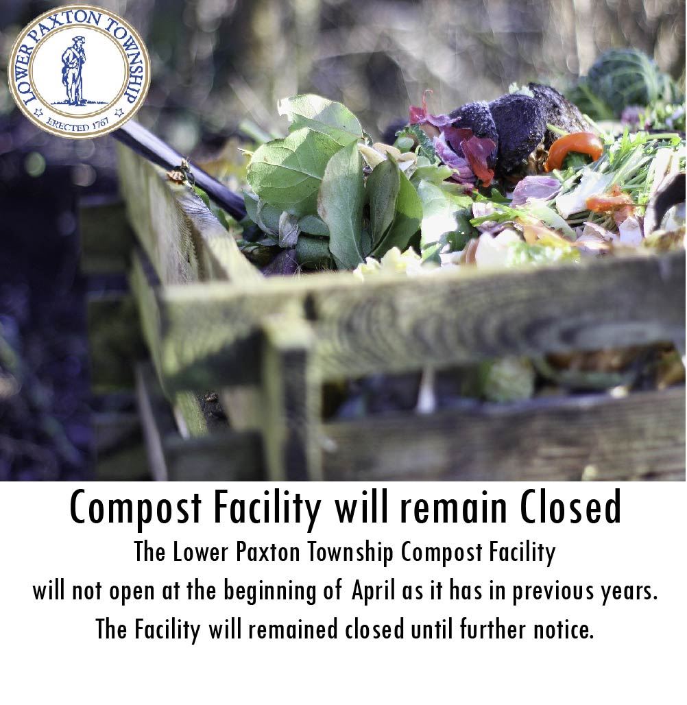 Compost Facility to remain closed april 2020